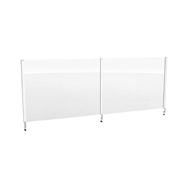 298650 96"L X 36"H CASHIER SHIELD, CLAM