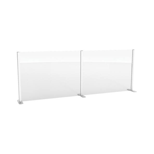 298651 96"L X 36"H CASHIER SHIELD, RACE