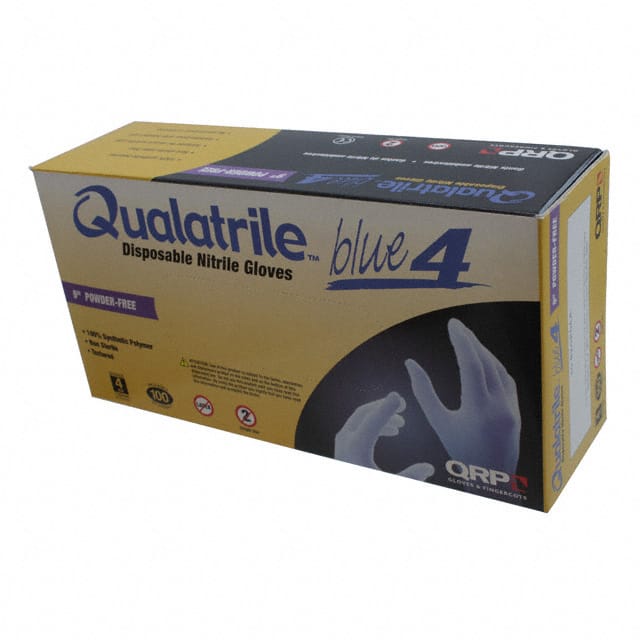 4BQF09 LARGE DISPSBLE GLOVES NITRILE LG 100PC