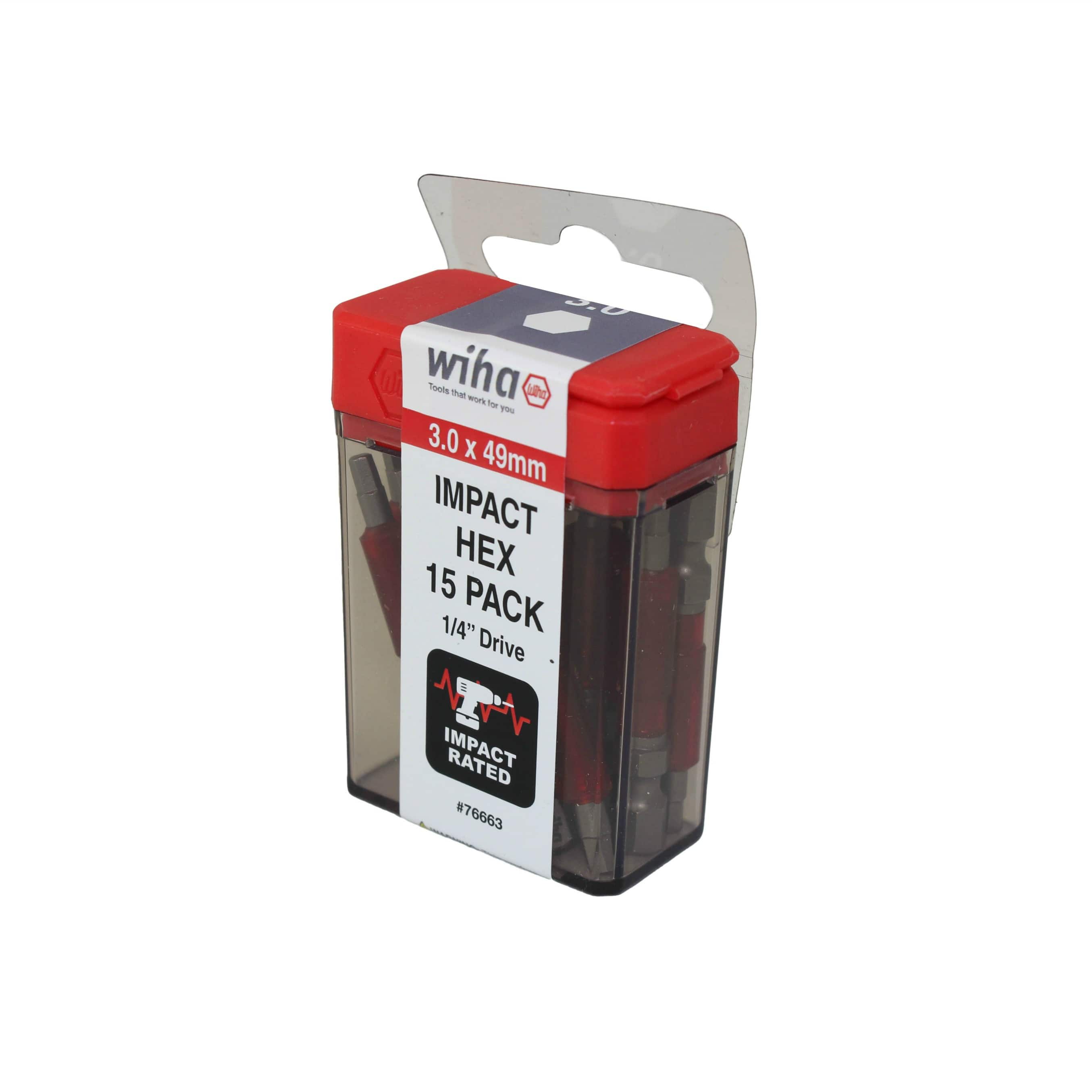 76663 IMPACT POWER BIT HEX 3.0MM
