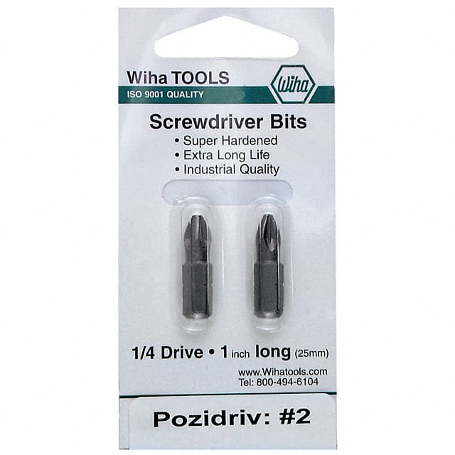 71252 BIT POZIDRIV SZ2 0.98" 2/PK