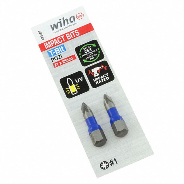 72607 726 T-BIT POZI PZ1X25MM - 2 PACK