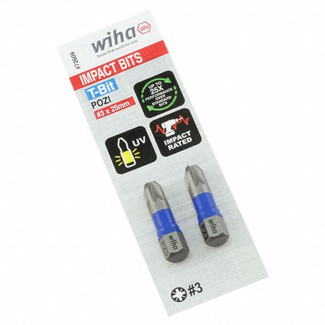 72609 726 T-BIT POZI PZ3X25MM - 2 PACK