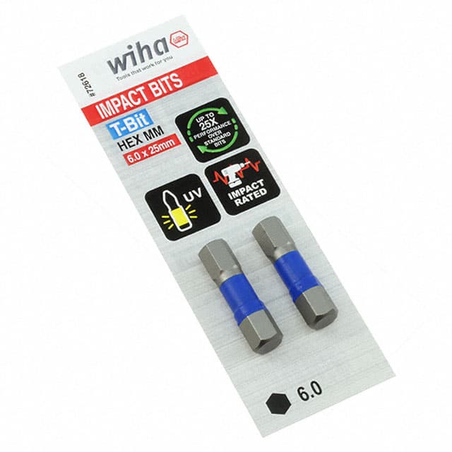 72618 726 T-BIT HEX 6.0X25MM - 2 PACK