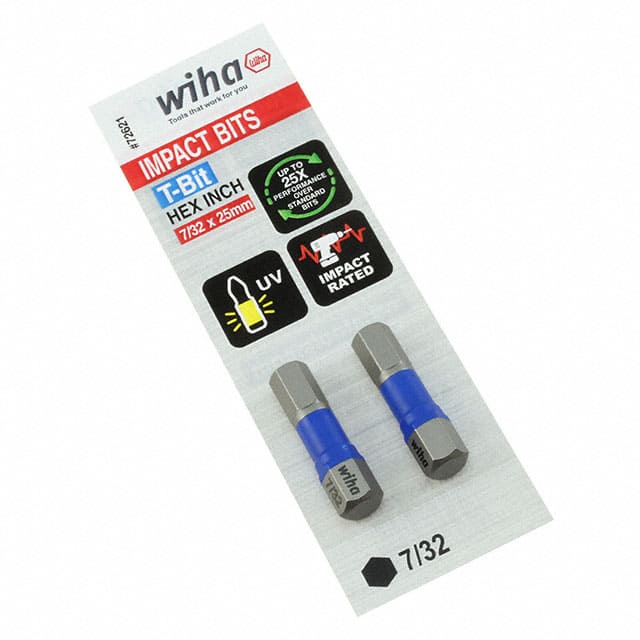 72621 726 T-BIT HEX 7/32"X25MM 2 PACK