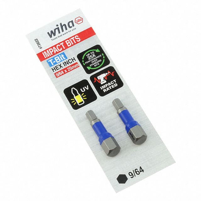 72622 726 T-BIT HEX 9/64"X25MM 2 PACK