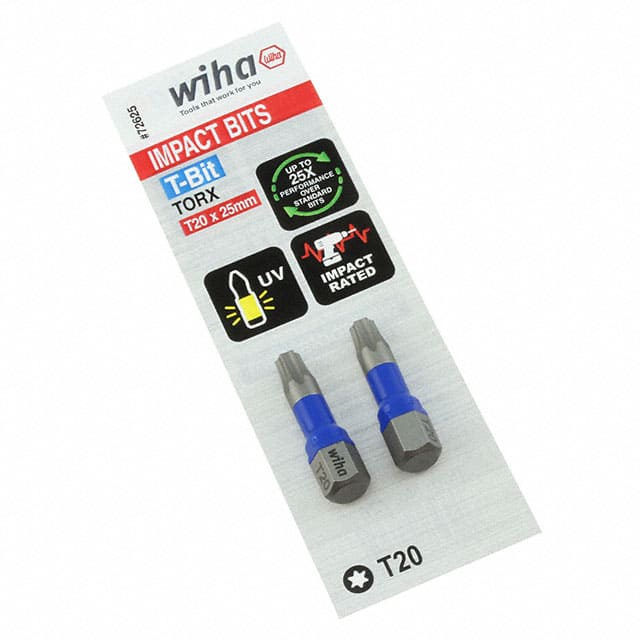 72625 726 T-BIT TORX T20X25MM 2 PACK