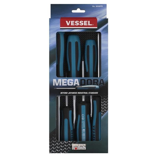 9006PB MEGADORA JAWSFIT SCREWDRIVER 6P