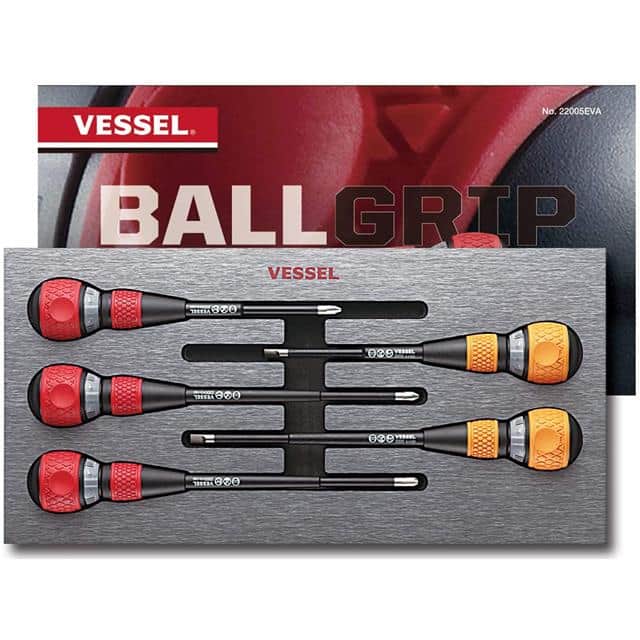 22005EVA BALL GRIP Ratchet Screwdriver 5P