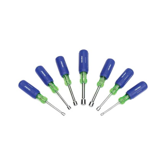 534199 7 PIECE NUT DRIVER SET, BLUE/GRE