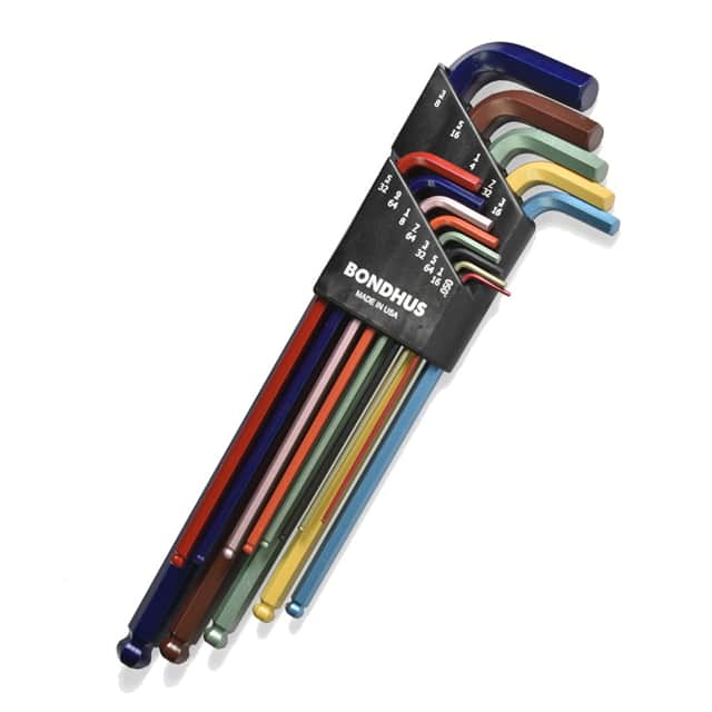 HEXSET-INCH-CLR COLOR CODED INCH HEX WRENCH SET