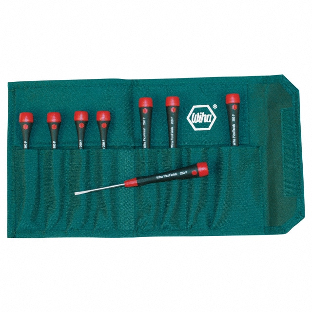 26093 SCREWDRIVER SET SLOT W/POUCH 8PC