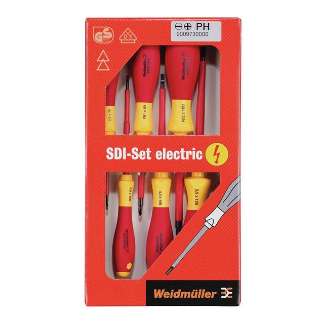 1128540000 SCREWDRIVER SET POZIDRV/SLOT 6PC