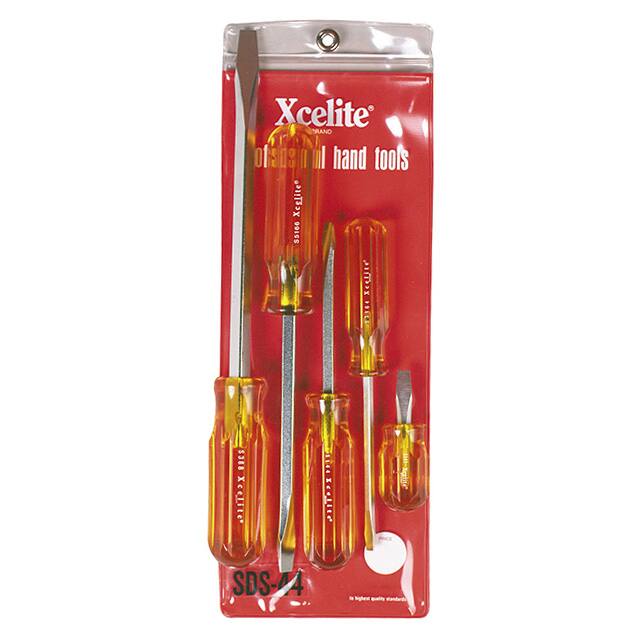SDS44 SCREWDRIVER SET SLOT W/POUCH 5PC