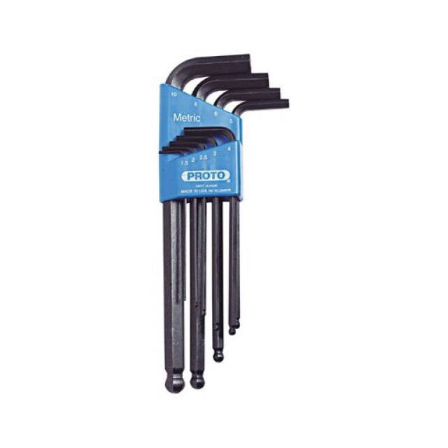 B329397 9 PIECE ROUND HEAD HEX KEY SET,