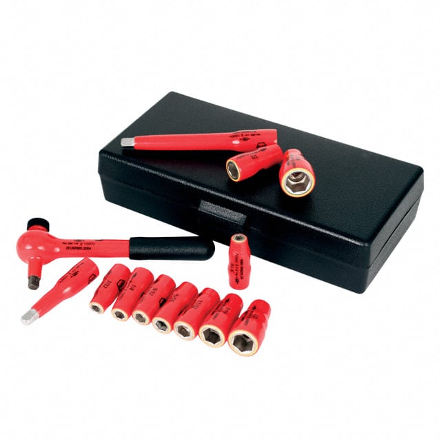 31391 SOCKET SET W/HNDL 6PNT 1/4" 13PC