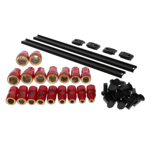 31593 18 PC INSUL SOCKETS 3/8 DRIVE