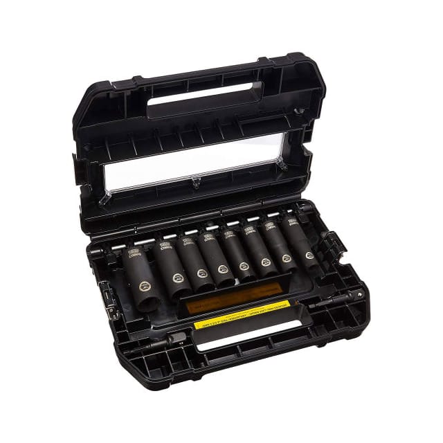 DW22812 IMPACT READY SOCKET SET, 1/2" DR
