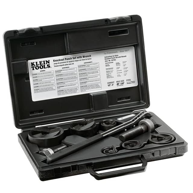 53732SEN KNOCKOUT PUNCH SET WITH WRENCH