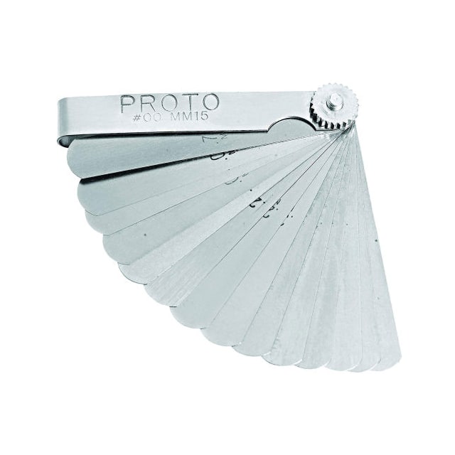 J00MM15 15 BLADE METRIC FEELER GAUGE SET