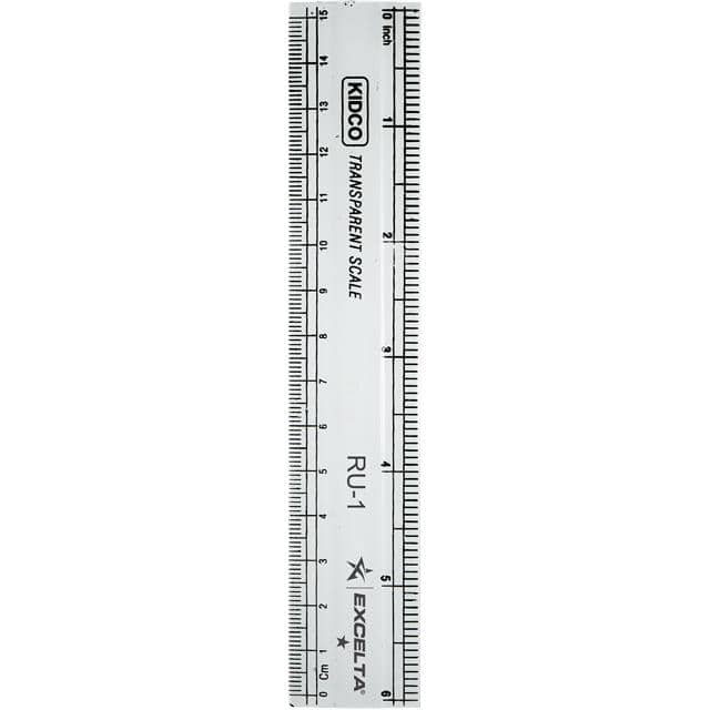 RU-1 RULER - STRAIGHT -- PLASTIC
