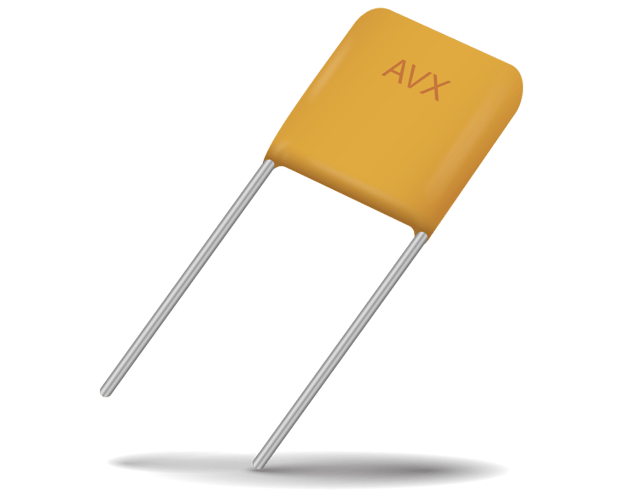 CKR05BX332KM The CKR05BX332KM is a 3300 pF ceramic capacitor rated at 50 V with BX dielectric. It features a radial leaded package with formed leads for through-hole mounting.