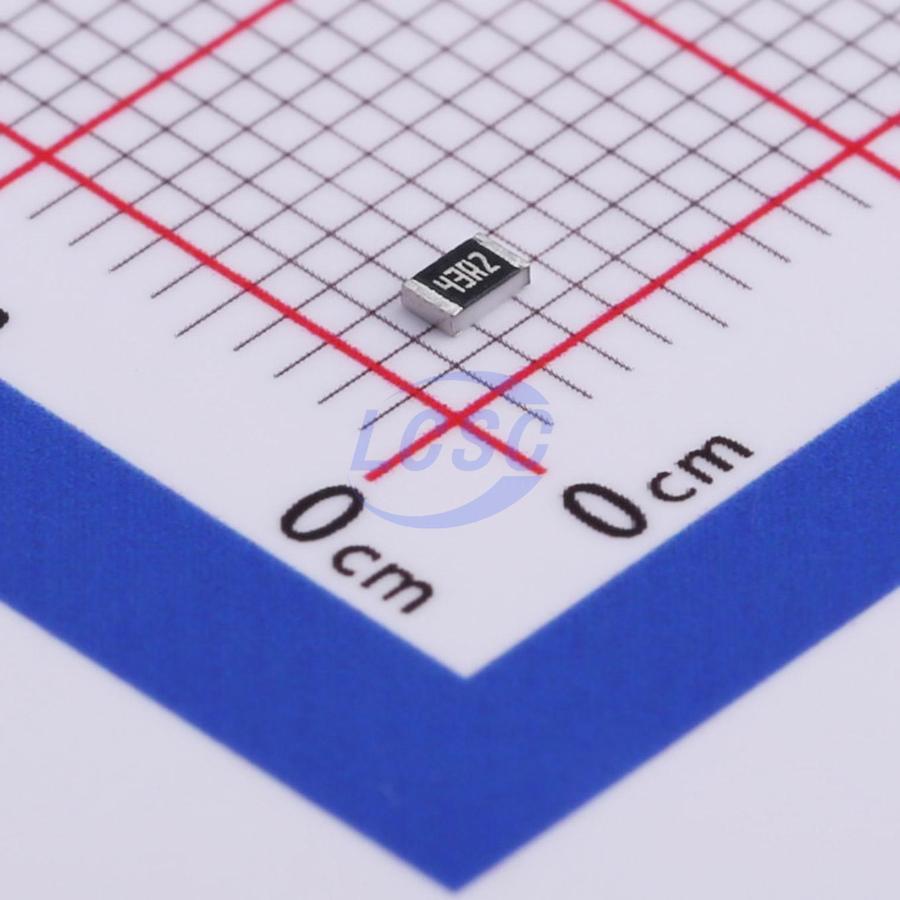 RC0805FR-0743R2L The Yageo RC0805FR-0743R2L is a thick film chip resistor with a resistance of 43.2 Ohms and a tolerance of ±1%. It is rated for 1/8W power.