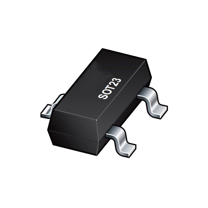 BZX84C6V8LT1G Zener diode with 6.8V nominal voltage, 250mW power dissipation, in SOT-23-3 surface mount package.