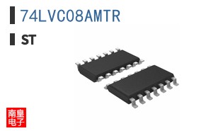 74LVC08AMTR The 74LVC08AMTR from STMicroelectronics is a quad 2-input AND gate. It operates within a voltage range of 1.65V to 3.6V and features a maximum output current of 24mA.
