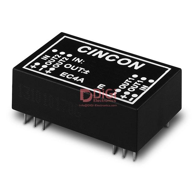 EC4A16H EC4A16H is an isolated DC DC converter producing +/-5V dual outputs at 500mA each, total 5W. Packaged in a through-hole 24-DIP module (14 leads).
