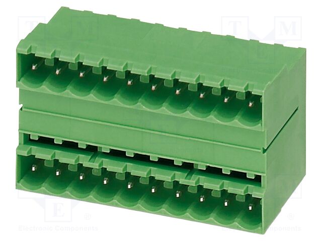 MDSTB2.5/4-G1-5.08 This Phoenix Contact MDSTB2.5/4-G1-5.08 is a pluggable terminal block with 4 positions and a 5.08mm pitch. It is rated for 630V and features THT mounting.