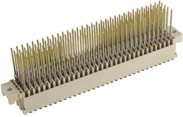 2021602301 The Harting 2021602301 is a DIN 41612 receptacle connector with 160 positions arranged in 5 rows. It features a 2.54mm pitch and a 1A current rating.