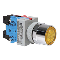 ALFW29902DR24V The IDEC ALFW29902DR24V is a 22mm illuminated round pushbutton switch with a momentary, flush-mounted design and a red actuator. It is suitable for 24V AC and 24V DC applications.