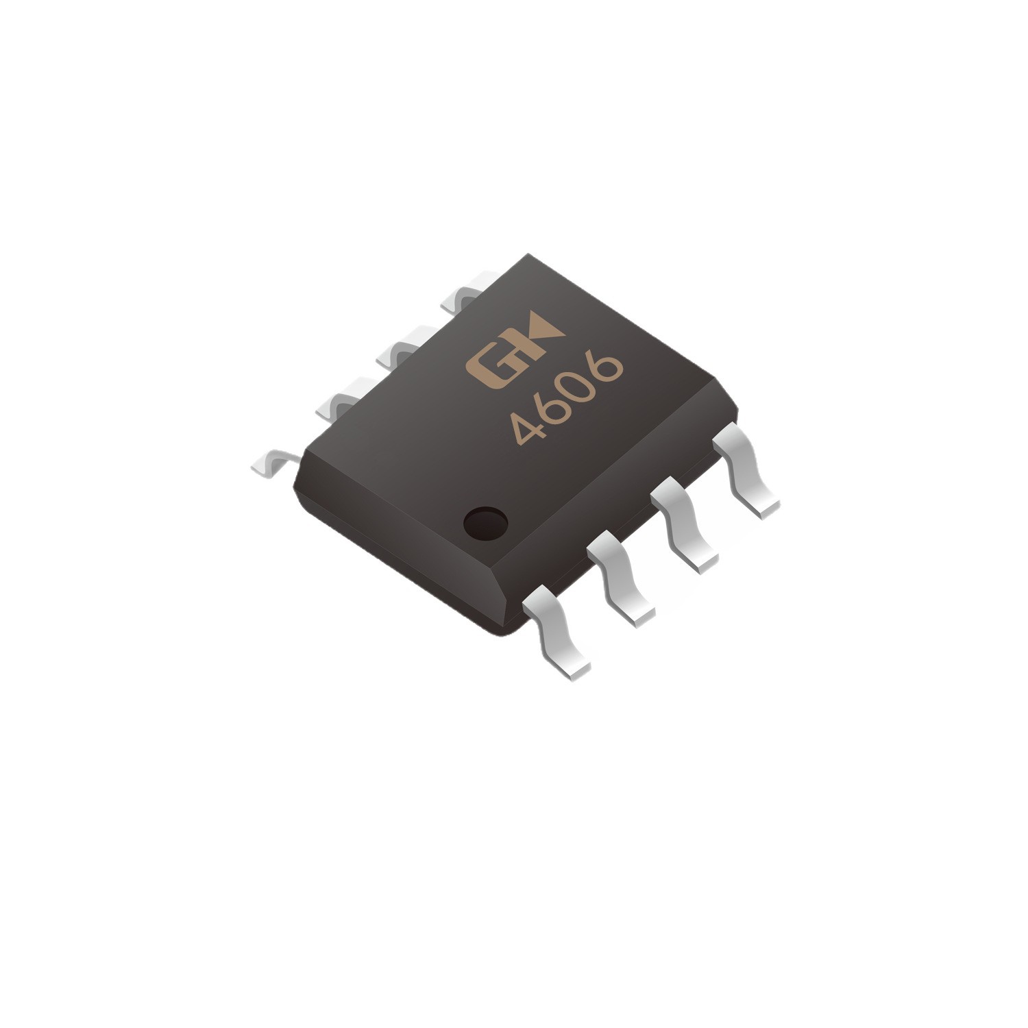 AO4606 The AO4606 is a 30V N and P-Channel complementary MOSFET array in an SO8 package. It is suitable for high-efficiency switching applications with low on-resistance.