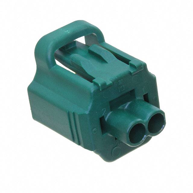 184006-1 2 POS. PLUG ASSY, KEY D, GREEN
