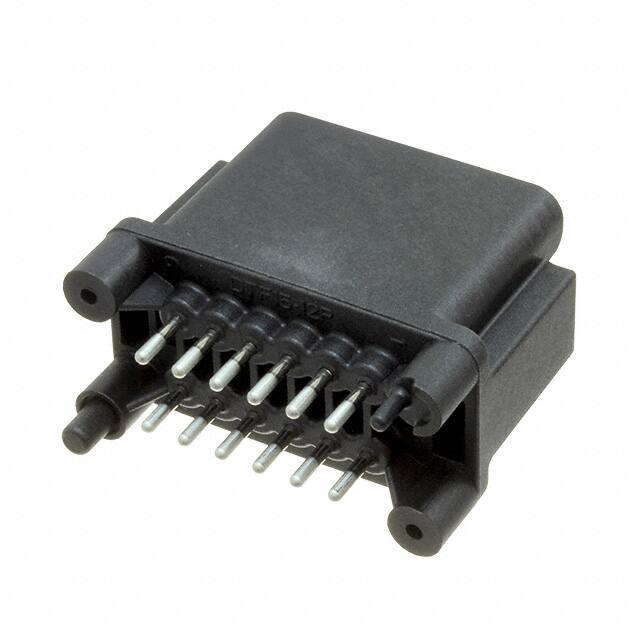 DTF15-12PB CONN HEADER VERT 12POS 4.44MM
