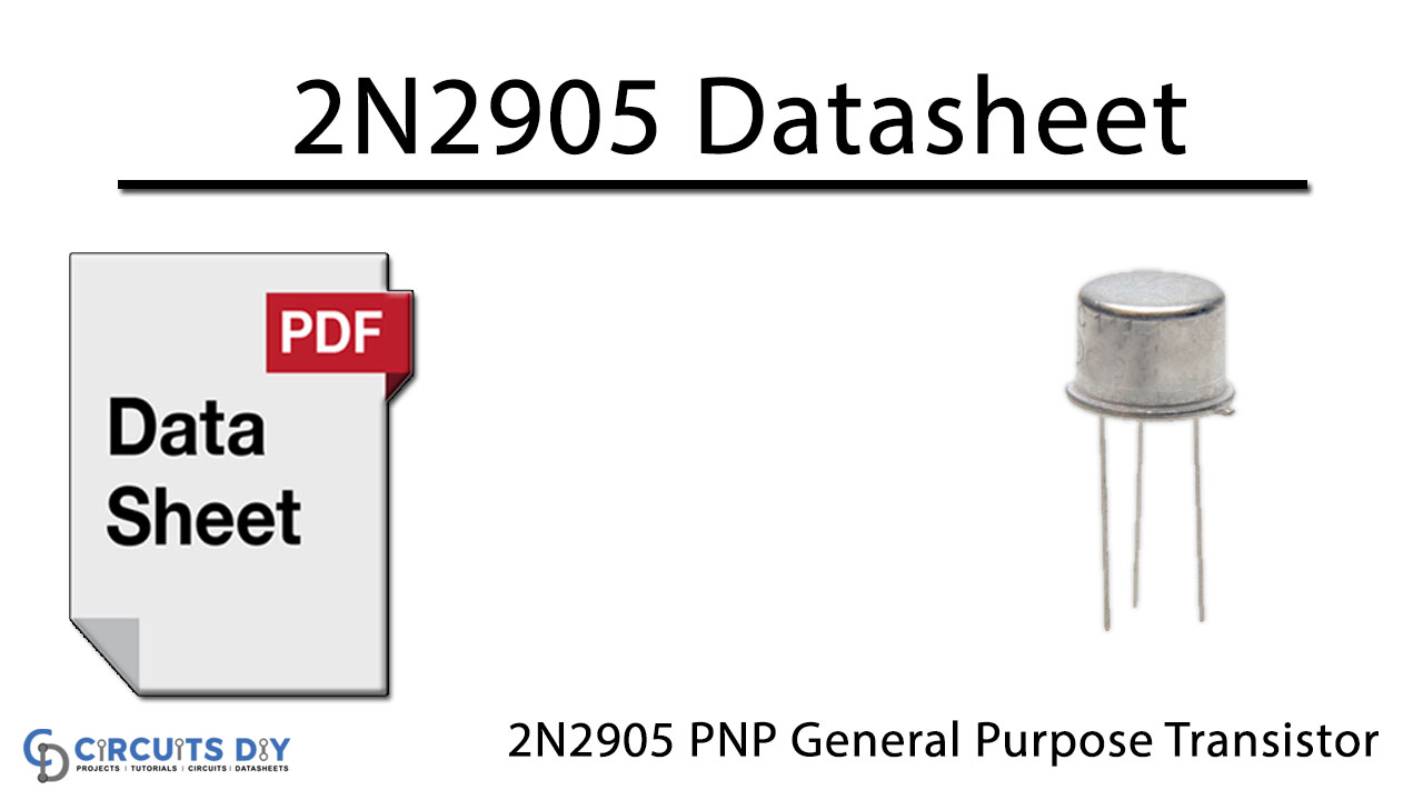 2N2905 The 2N2905 is a PNP switching transistor from Rectron Semiconductor designed for high-speed switching and driver applications. It features a maximum collector current of 600mA and a collector-base voltage of up to 60V.