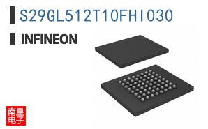S29GL512T10FHI030 The Infineon S29GL512T10FHI030 is a 512Mbit NOR Flash memory device. It operates with a parallel interface and a supply voltage range of 2.7V to 3.6V.