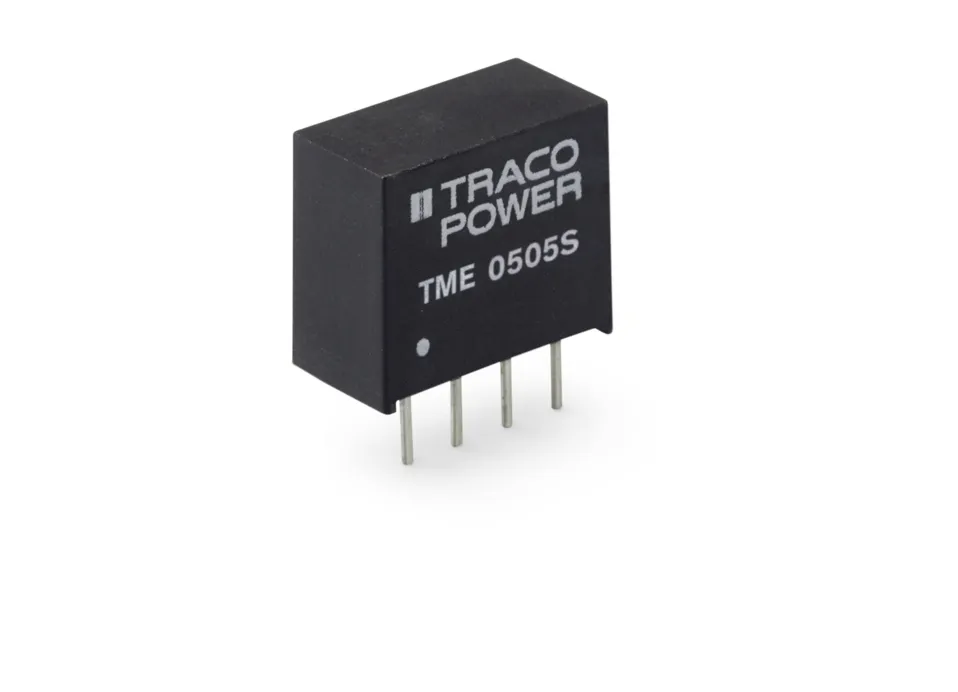 0505S The Traco Power 0505S is an unregulated DC/DC converter in a SIP package. It offers 1000VDC I/O isolation and operates from -40°C to +85°C.