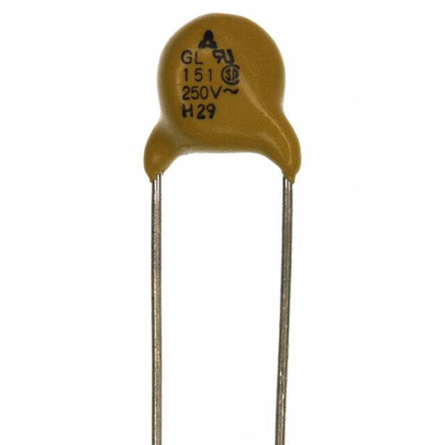 ECK-DGL151MB CAP CER 150PF 250VAC Y5P RADIAL
