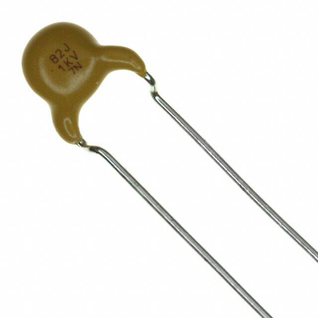 ECC-A3A820JGE CAP CER 82PF 1KV SL/GP RADIAL