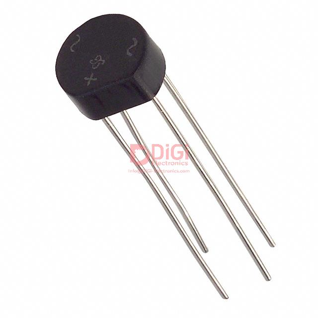 2W04G The Vishay General Semiconductor 2W04G is a single-phase bridge rectifier with a 400V peak reverse voltage and 2A average rectified current. It features a through-hole mounting type.