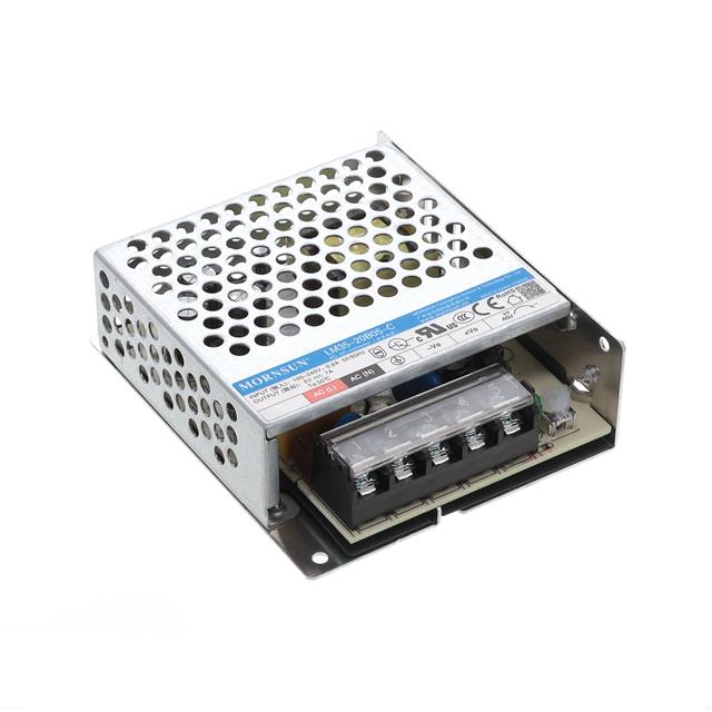 LM35-20B05-C The Mornsun LM35-20B05-C is an enclosed AC/DC converter providing 5V at 35W. It features universal input voltage and 86% efficiency.