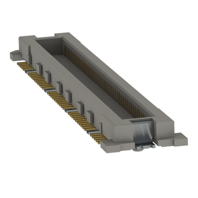 FX11A-80P/8-SV(91) 80 position header outer shroud contacts connector with 0.5mm pitch, surface mount, gold plating. Features board guide, ground plate, and solder retention.