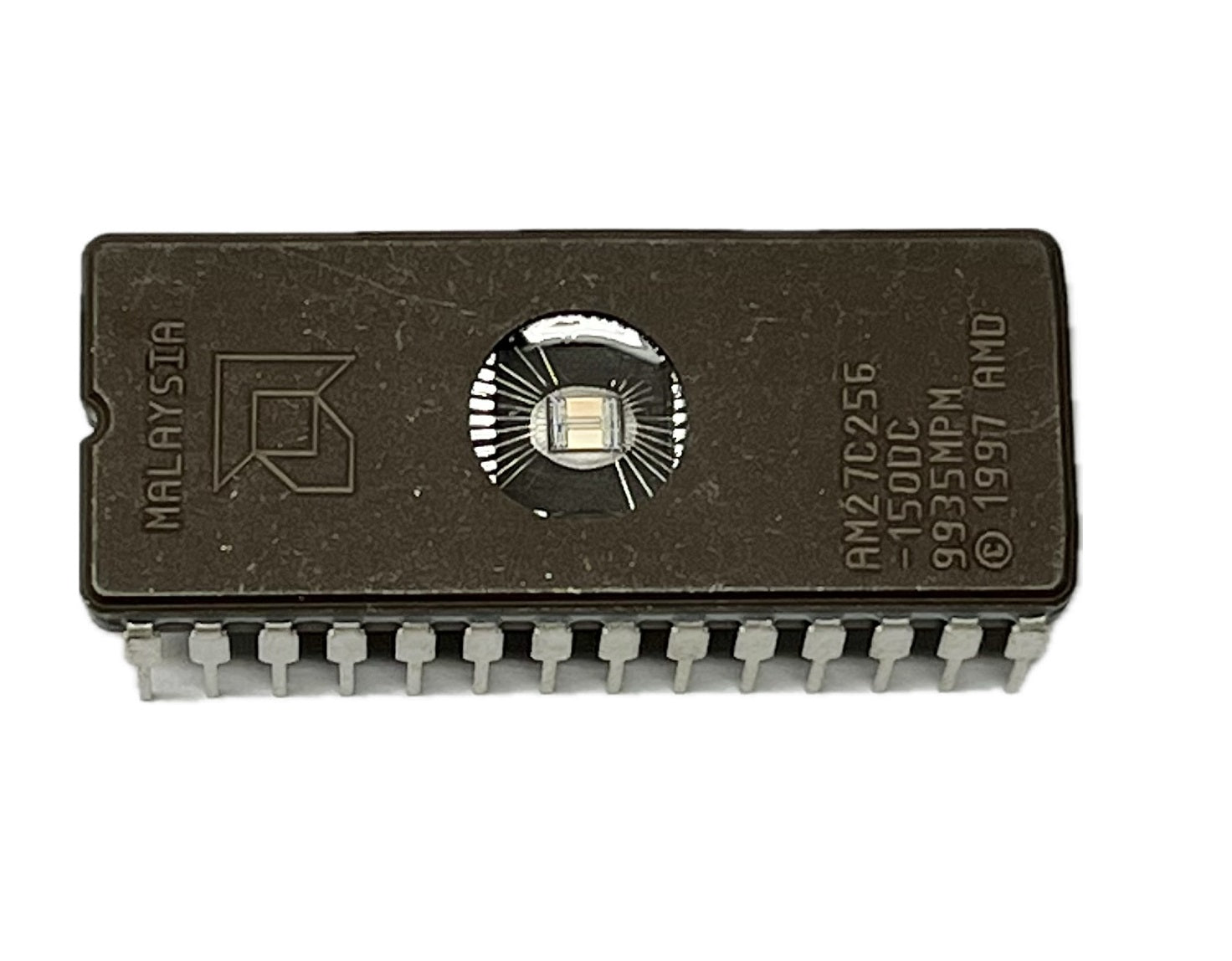 AM27C256-150DC The AM27C256-150DC is a UVPROM from Advanced Micro Devices with a memory size of 256 kbit and an access time of 150 ns. It features through-hole mounting.
