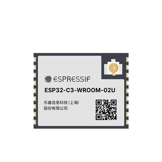 ESP32-C3-WROOM-02U-N4 SMD MODULE, ESP32-C3, 4MB SPI FL
