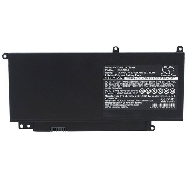 N750JV-QB72-CB BATTERY Replacement for Asus N750JV-QB72