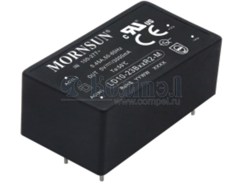 LD10-23B24R2 The Mornsun LD10-23B24R2 is a 10W AC/DC converter providing a 24V output. It features an ultra-wide input voltage range and high efficiency.