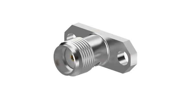 22644156 Huber+Suhner 22644156 is an SMA jack female socket coaxial connector for panel mount applications. It features 50 Ohm impedance, 18 GHz frequency rating, and solder terminations.