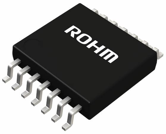 BA4584FV-E2 The ROHM Semiconductor BA4584FV-E2 is a low-noise operational amplifier designed for audio applications. It offers low distortion and a wide operating supply voltage range.